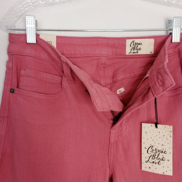 Cosmic Blue Love Adrianne Boyfriend Jean in Flamingo Pink - Picture 5 of 11